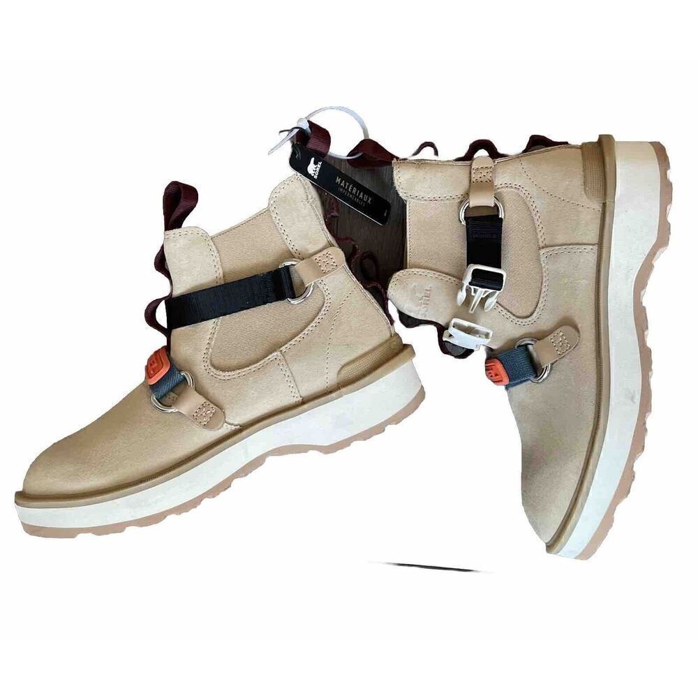 SOREL Hi-Line EQ Women's Waterproof Chelsea Boots in Chalk Size 8 NEW MSRP $185 - Picture 4 of 4